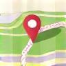 Icon representing route planning